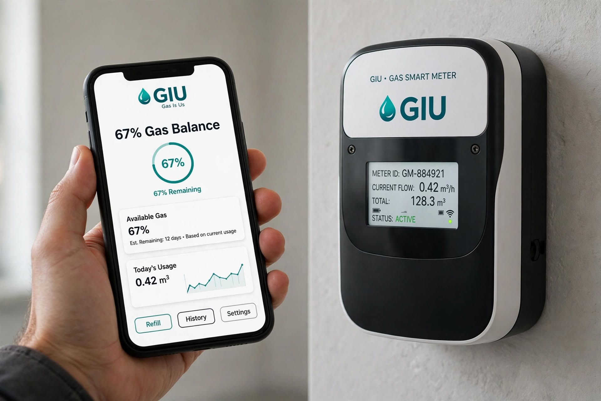 GIU digital LPG customer app