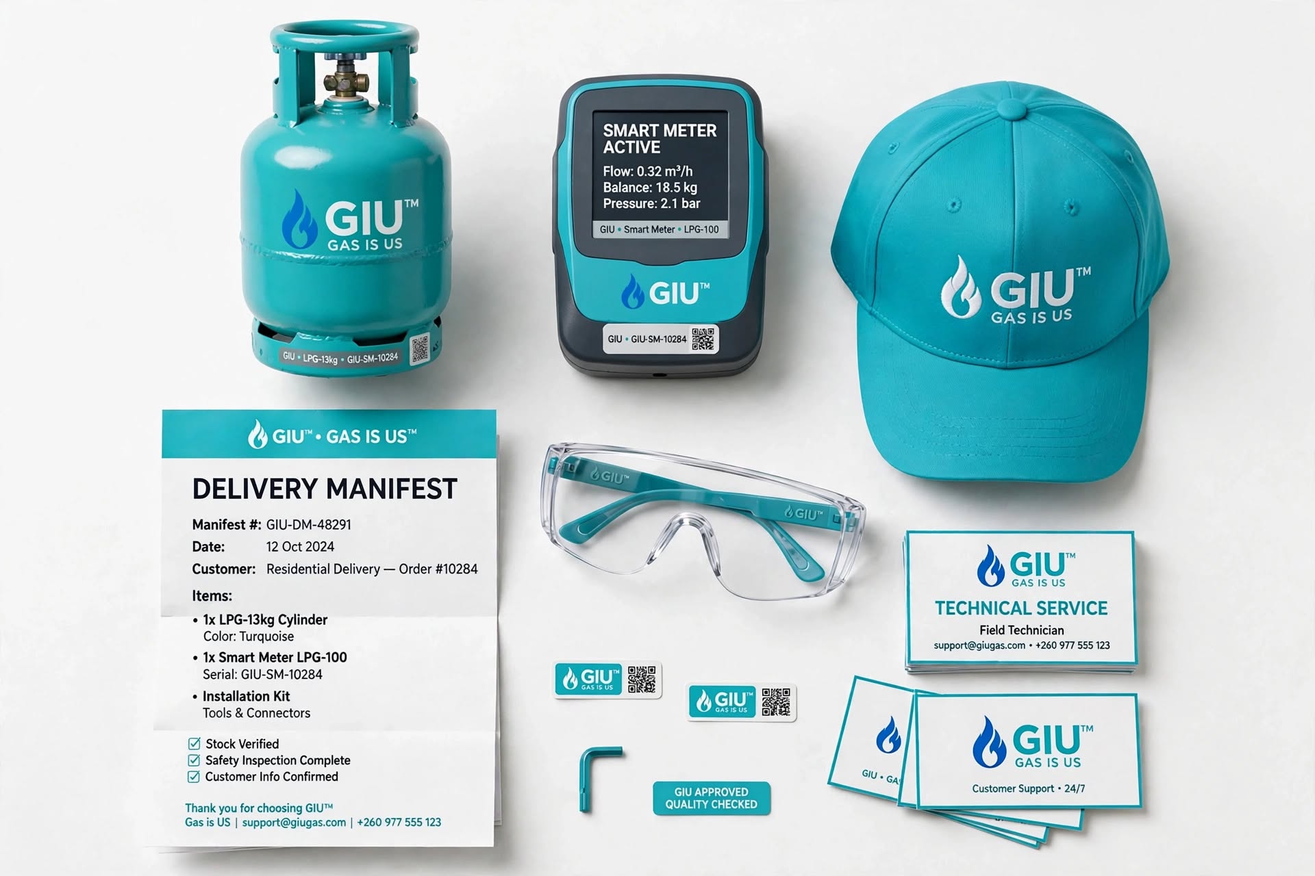 GIU branded LPG equipment