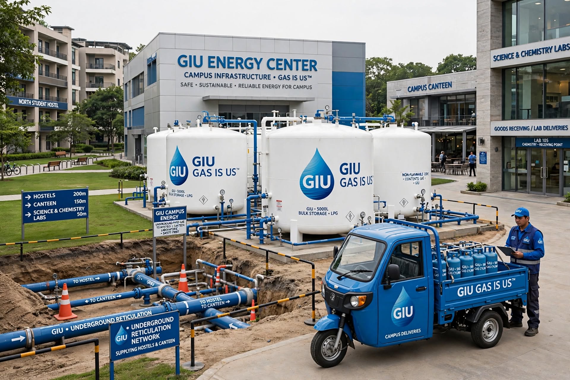 GIU institutional LPG installation