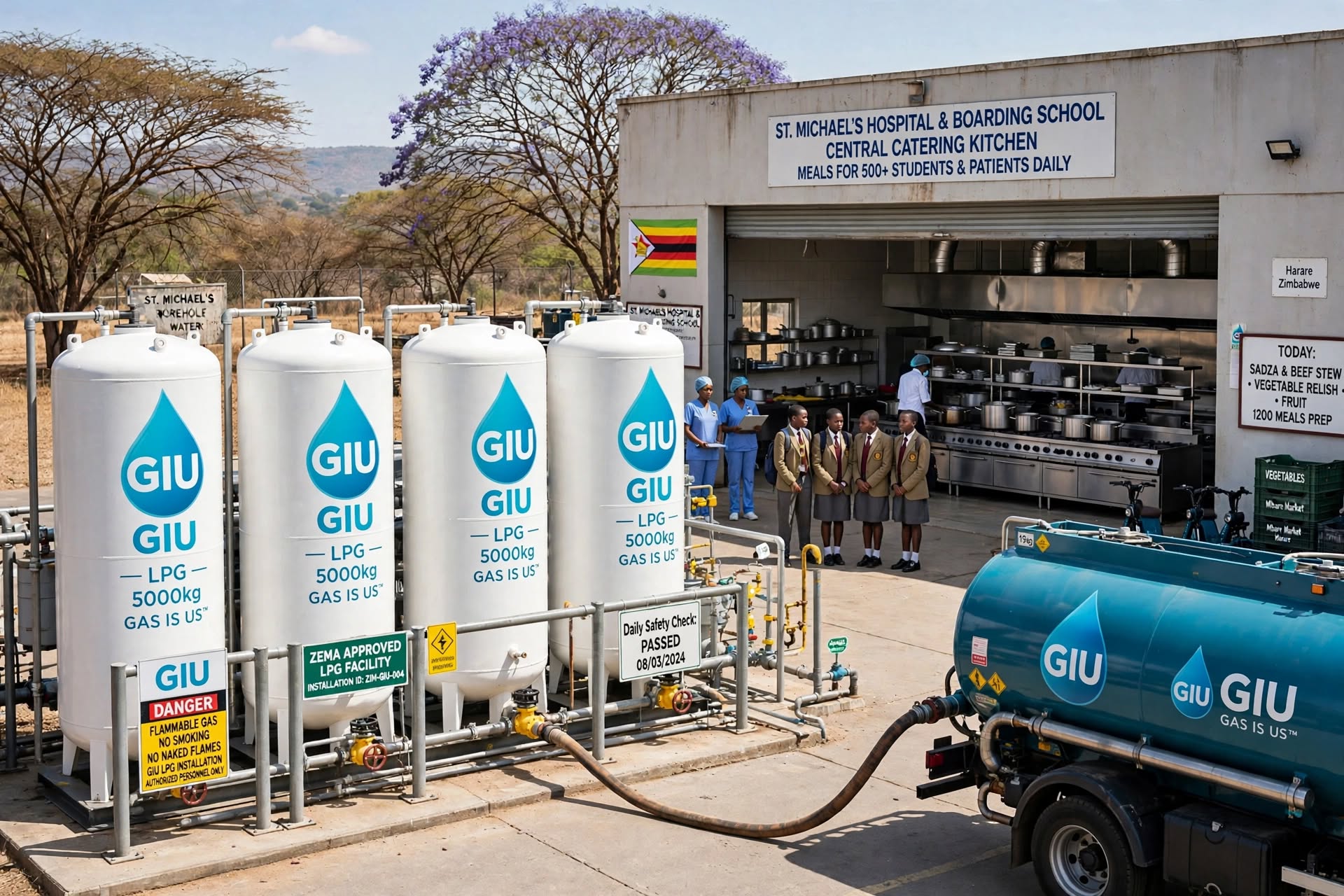 GIU institutional LPG service