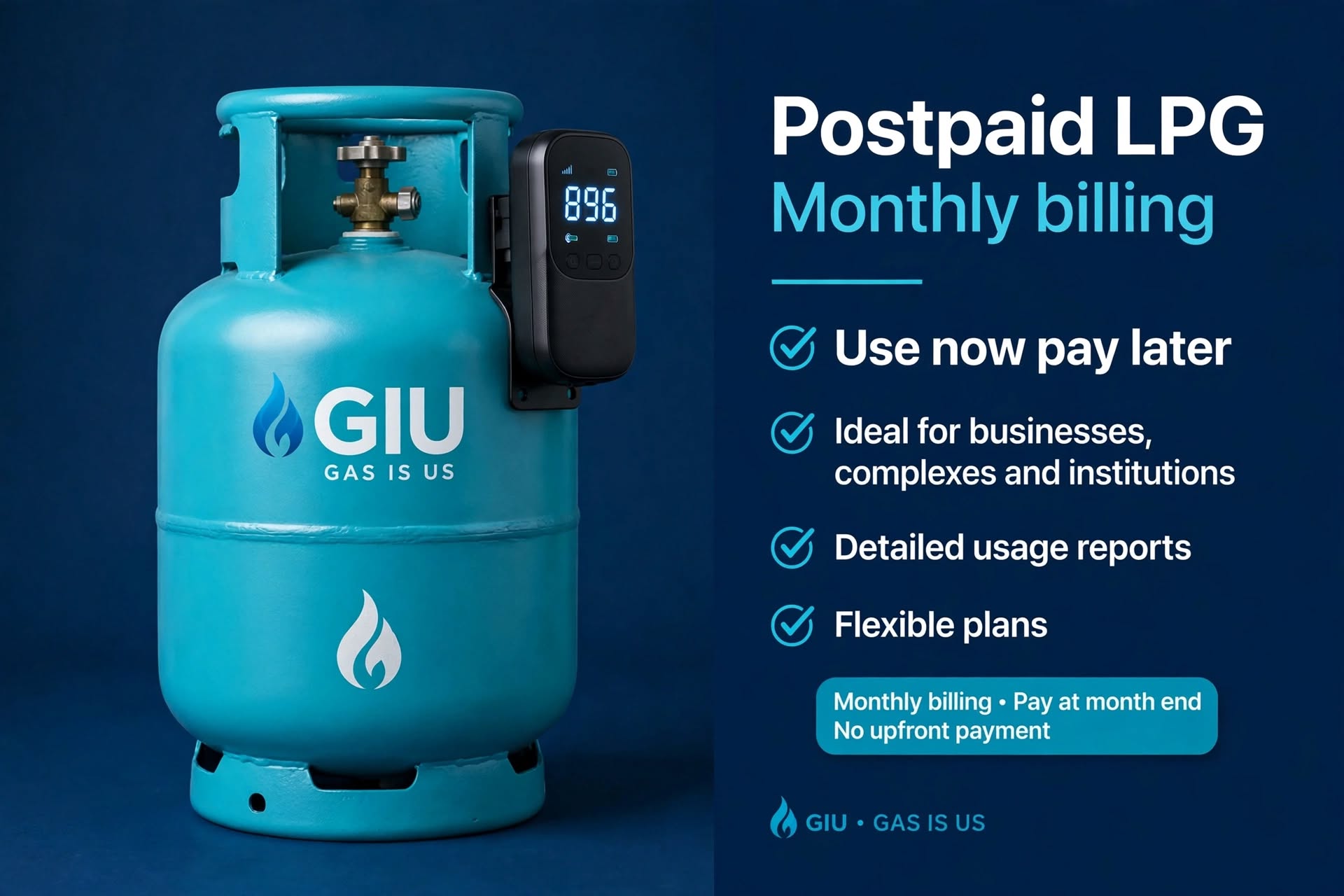 GIU postpaid LPG service